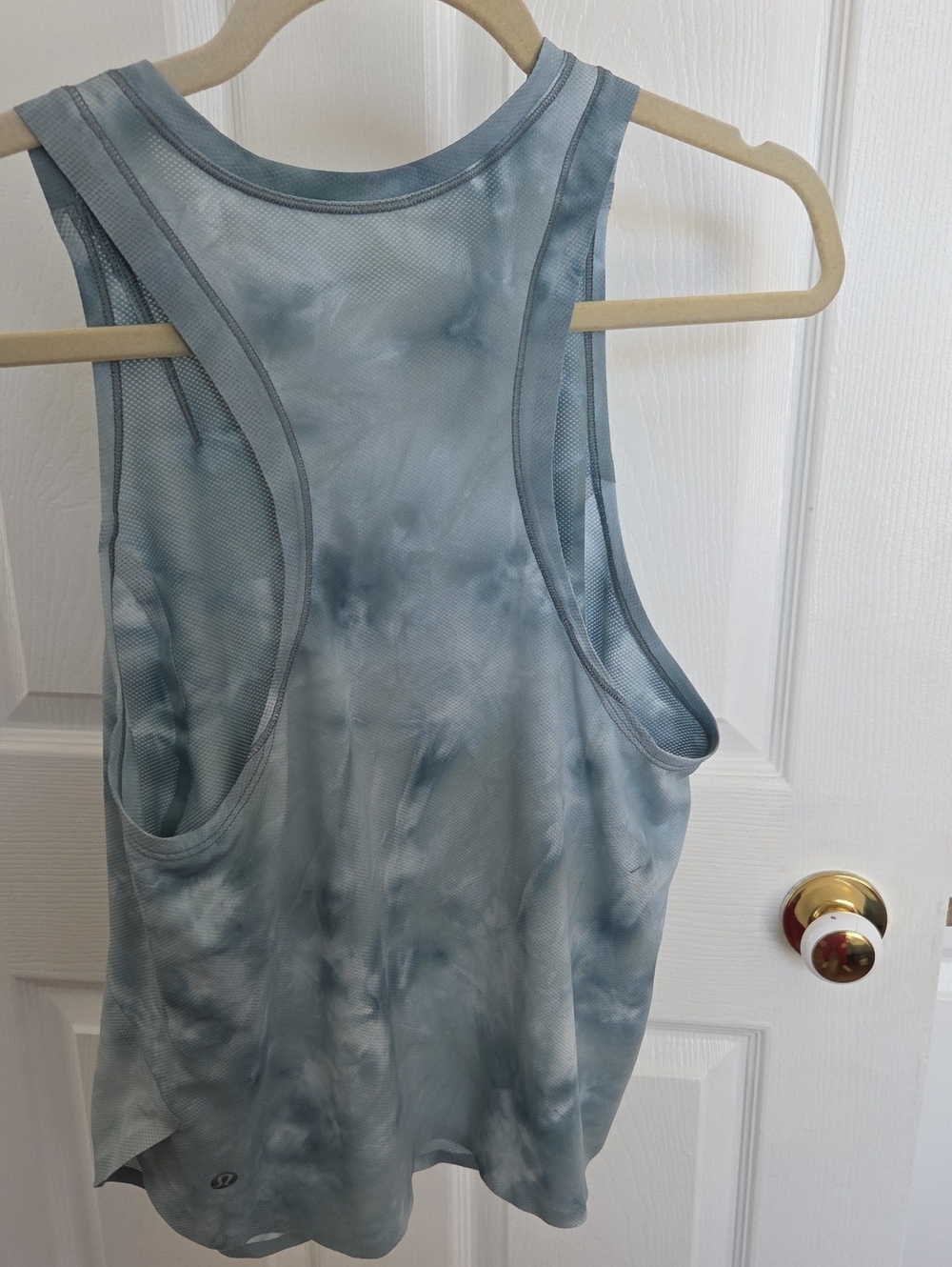 lululemon athletica Blue Tie-Dye Racerback Tank